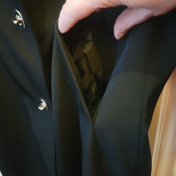 Anne Klein Black Coat - Picture 3 of 11